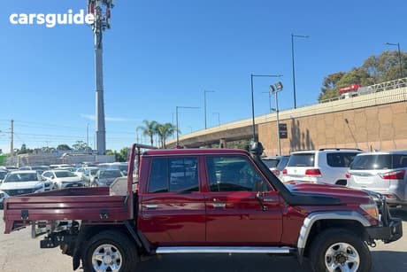 Red 2018 Toyota Landcruiser Double Cab Chassis Gxl (4X4)