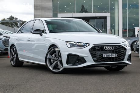 White 2023 Audi A4 Sedan 45 Tfsi Quattro S Line Mhev