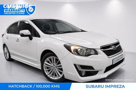 White 2015 Subaru Impreza Hatchback 2.0I-S (Awd)
