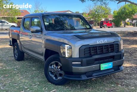 Grey 2025 Kia Tasman Double Cab Pick Up Sx (4X4) (Std) Black Fender