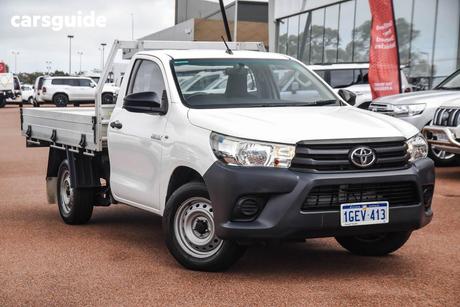 White 2016 Toyota Hilux Cab Chassis Workmate