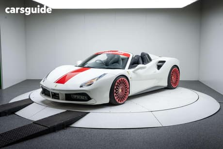 White 2016 Ferrari 488 Convertible