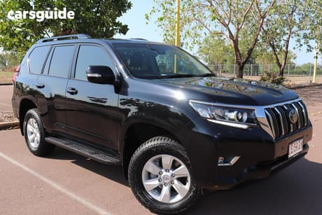 Black 2021 Toyota Landcruiser Prado Wagon Gxl Flat Tailgate