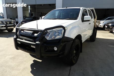 White 2019 Isuzu D-MAX Crew Cab Chassis Sx (4X4)
