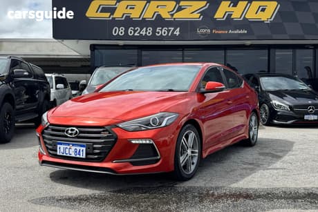 Orange 2017 Hyundai Elantra Sedan Sr Turbo