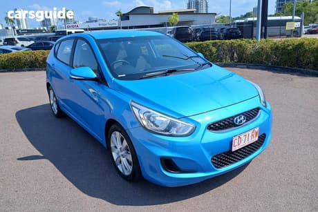Blue 2019 Hyundai Accent Hatchback Sport