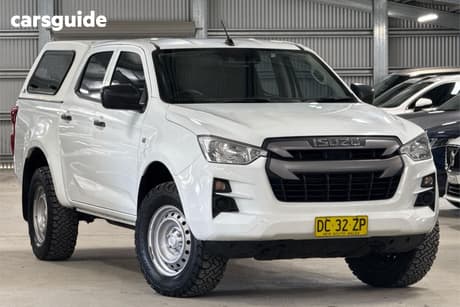 White 2021 Isuzu D-MAX Crew Cab Utility Sx (4X2) High-Ride