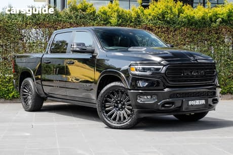 Black 2024 RAM 1500 Crew Cab Utility Limited Rambox (Hybrid)