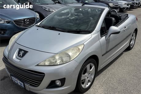 Silver 2012 Peugeot 207 Cabriolet Cc 1.6