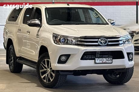 White 2018 Toyota Hilux Dual Cab Utility Sr5 (4X4)