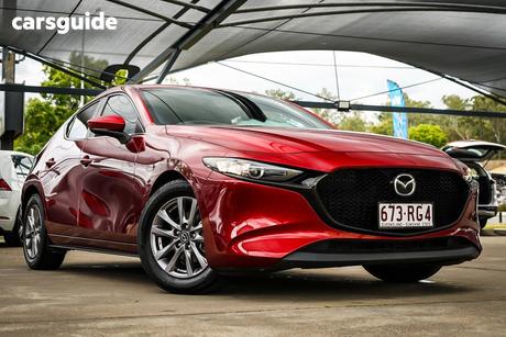 Red 2022 Mazda 3 Hatchback G20 Pure