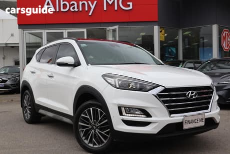 White 2019 Hyundai Tucson Wagon Elite (Awd)
