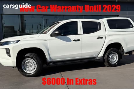 White 2023 Mitsubishi Triton Double Cab Pick Up Glx (4X2)