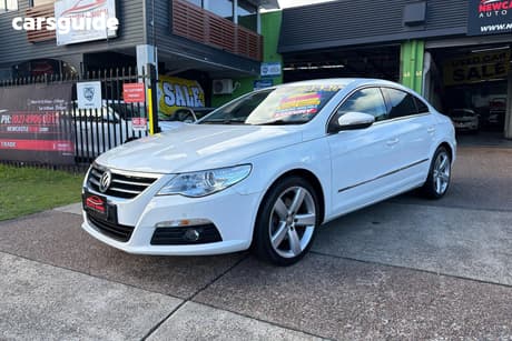 White 2012 Volkswagen Passat Coupe Cc 125 Tdi