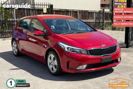 Red 2017 Kia Cerato Hatchback S