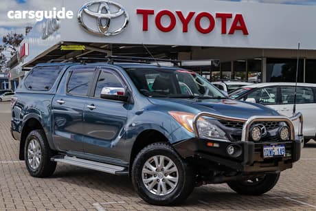 Blue 2012 Mazda BT-50 Dual Cab Utility Xtr (4X4)