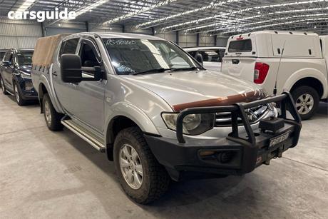 Silver 2014 Mitsubishi Triton Double Cab Utility Glx (4X4)