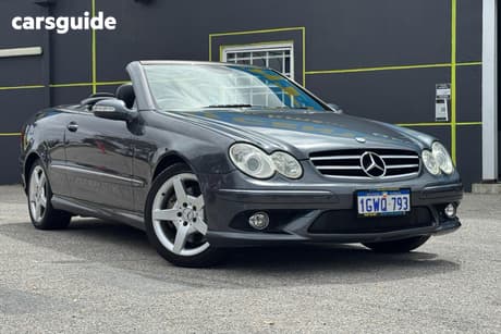 Grey 2009 Mercedes-Benz CLK280 Cabriolet Elegance