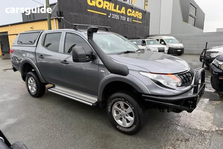 Grey 2017 Mitsubishi Triton Dual Cab Utility Glx Plus (4X4)