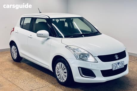 White 2016 Suzuki Swift Hatchback Gl
