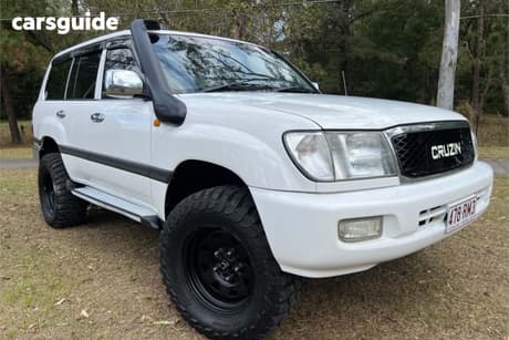 White 2004 Toyota Landcruiser Wagon Gxl (4X4)