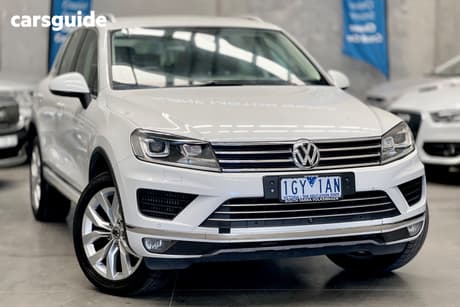 White 2015 Volkswagen Touareg Wagon V6 Tdi