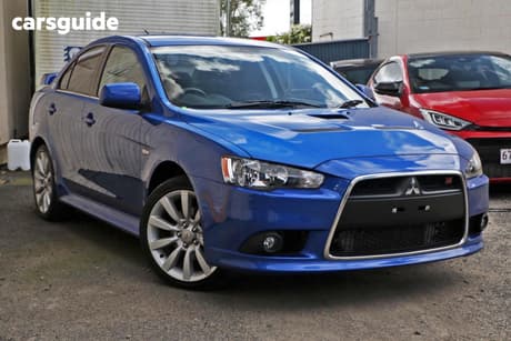 Blue 2011 Mitsubishi Lancer Sedan Ralliart