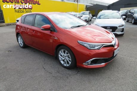 Orange 2017 Toyota Corolla Hatchback Hybrid