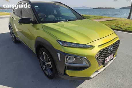 Yellow 2019 Hyundai Kona Wagon Highlander (Fwd)