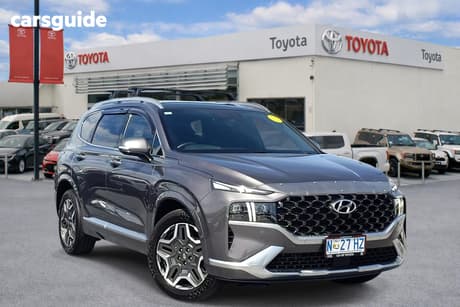 Grey 2023 Hyundai Santa FE Wagon Highlander Hev (7 Seat)