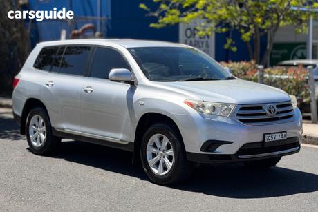 Silver 2010 Toyota Kluger Wagon Kx-R (Fwd) 7 Seat
