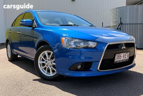Blue 2014 Mitsubishi Lancer Sedan Ls