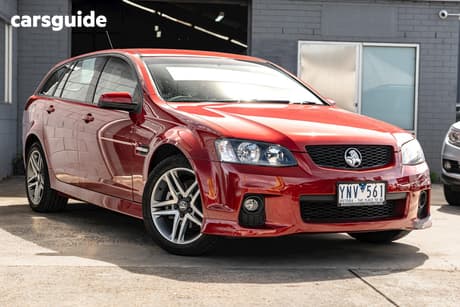 Red 2011 Holden Commodore Sportswagon Sv6