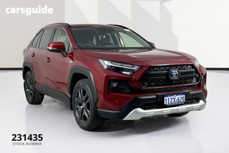 Red 2022 Toyota RAV4 Wagon Edge (Awd) Hybrid