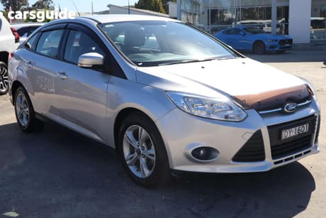 Silver 2013 Ford Focus Sedan Trend