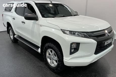 White 2020 Mitsubishi Triton Double Cab Pick Up Glx+ (4X4)
