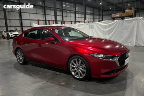 Red 2019 Mazda 3 Sedan G20 Touring