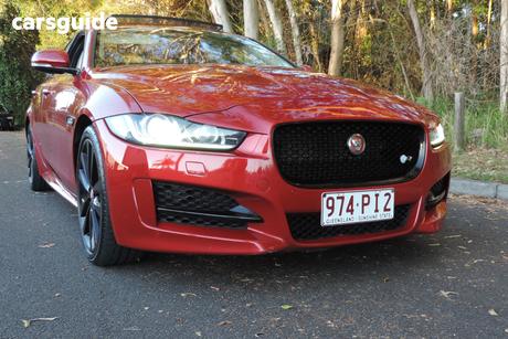 Burgundy 2015 Jaguar XE Sedan 20D R-Sport