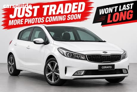 White 2018 Kia Cerato Hatchback Sport+ Safety Pack