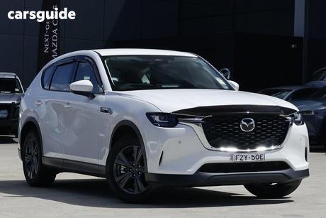 White 2025 Mazda CX-60 Wagon G40E Pure Hybrid