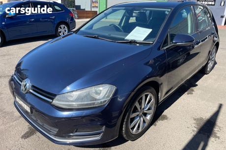 Blue 2013 Volkswagen Golf Hatchback 103 Tsi Highline