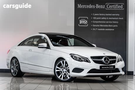 White 2015 Mercedes-Benz E400 Coupe