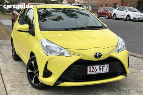 Yellow 2017 Toyota Yaris Hatchback Ascent