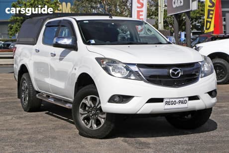 White 2017 Mazda BT-50 Dual Cab Utility Xtr (4X2)