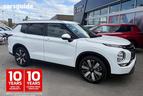 White 2025 Mitsubishi Outlander Wagon Aspire 7 Seat (2Wd)