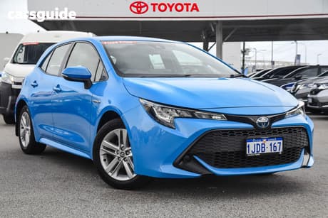 Blue 2021 Toyota Corolla Hatchback Ascent Sport Hybrid