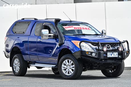 Blue 2013 Mazda BT-50 Freestyle Utility Xtr (4X4)