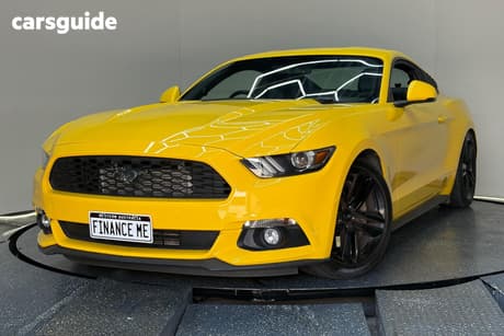 Yellow 2017 Ford Mustang Coupe Fastback 2.3 Gtdi