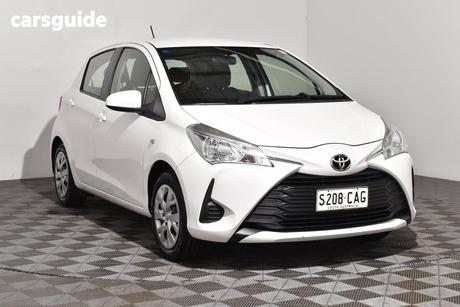 White 2019 Toyota Yaris Hatchback Ascent