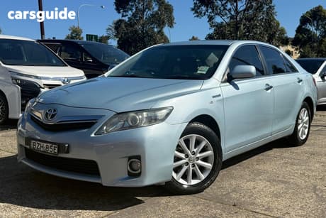 Blue 2011 Toyota Camry Sedan Hybrid